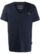 Philipp Plein T-shirt Platinum Cut V-neck Original - Blue