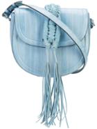 Altuzarra - Ghianda Knot Saddle Bag - Women - Eel Skin - One Size, Blue, Eel Skin