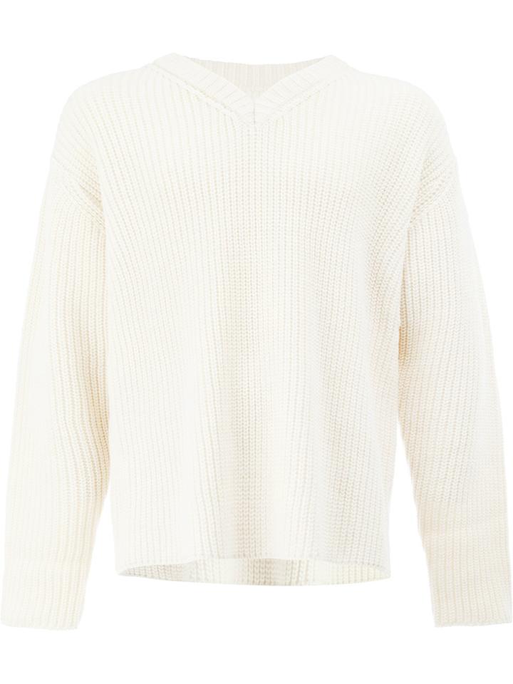 08sircus V-neck Sweater - White