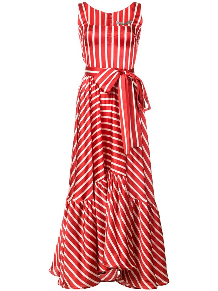 Silvia Tcherassi Stripe Flared Midi Dress