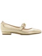 Twin-set Metallic Mary Jane Flats