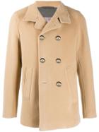 Herno Double Breasted Coat - Neutrals