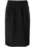 Yves Saint Laurent Pre-owned High-waisted Tulip Skirt - Black