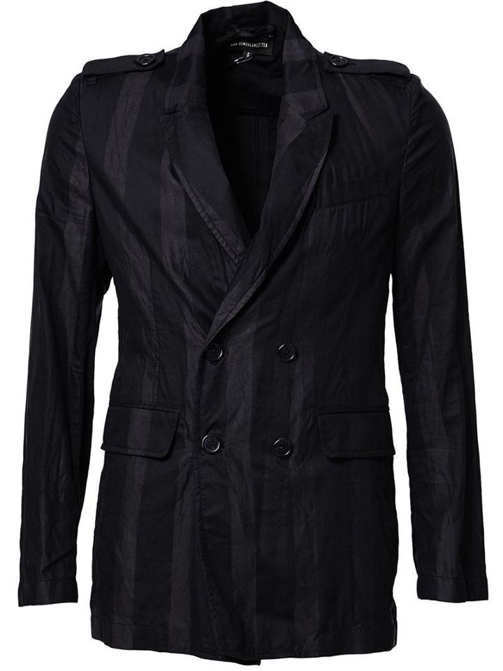 Ann Demeulemeester Striped Double Breasted Blazer