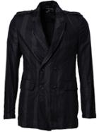 Ann Demeulemeester Striped Double Breasted Blazer