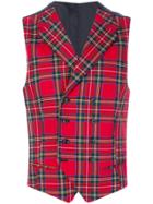 Paura Danilo Tartan Waistcoat - Multicolour