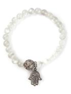 Loree Rodkin Moonstone And Diamond Pavé Bracelet, Women's, White