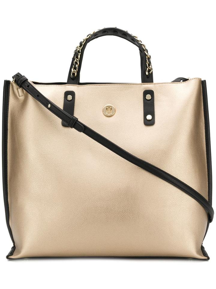 Tommy Hilfiger Chain Detail Tote Bag - Gold