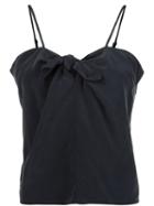 Sam & Lavi Bow Design Top, Women's, Size: Xs, Black, Silk