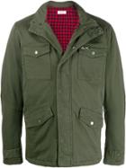 Sun 68 Quilted Cotton Jacket - Green
