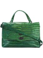 Zanellato Alligator Skin Effect Tote Bag