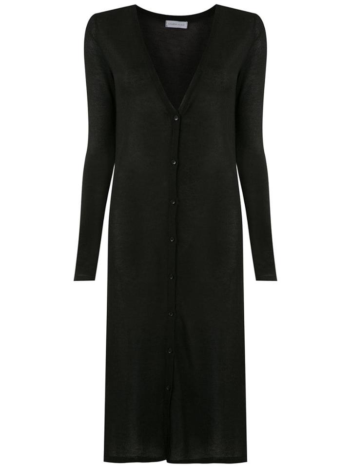 Mara Mac Long Knit Cardigan - Black