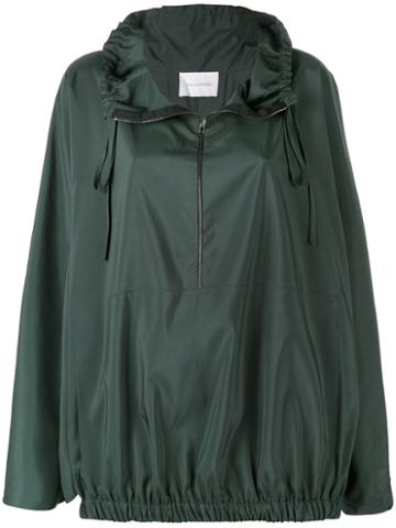 Classic Pullover Raincoat - Women - Polyester - 42, Green, Polyester, Calcaterra