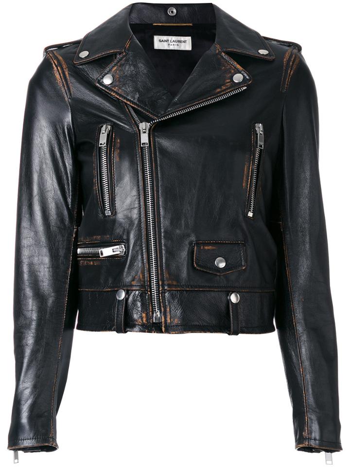 Saint Laurent Motorcycle Jacket - Brown