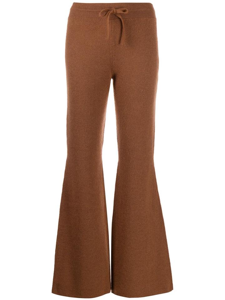 Rejina Pyo Cecilia Flared Trousers - Brown