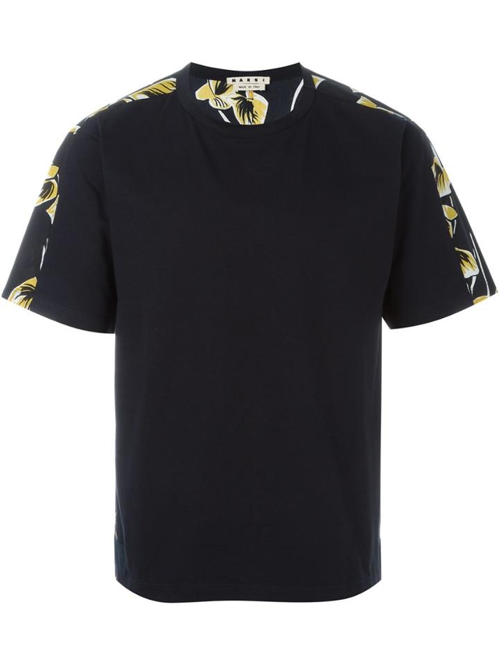 Marni Contrasted Back T-shirt - Black