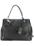 Dkny Zip Pocket Tote, Women's, Black, Leather