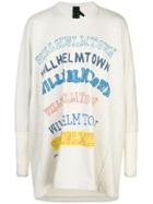Bernhard Willhelm Oversized Logo Print T-shirt - White