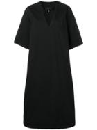 Mm6 Maison Margiela Oversized Midi Dress - Black