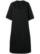 Mm6 Maison Margiela Oversized Midi Dress - Black
