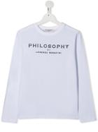 Philosophy Di Lorenzo Serafini Kids Teen Embroidered Logo T-shirt -
