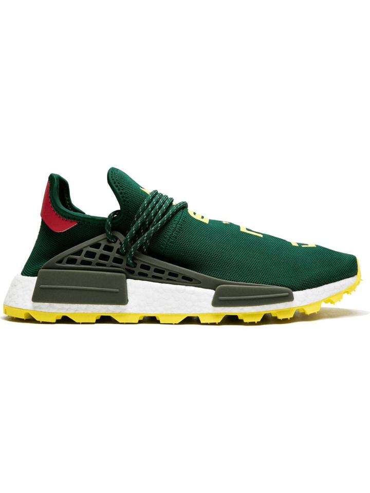 Adidas Pw Hu Nmd Nerd Shoes Ridged - Green/yellow/white