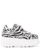 Buffalo Zebra Print Sneakers - Black