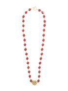 Chanel Pre-owned Cut-out Medallion Long Necklace - Brown