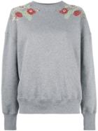 Alexander Mcqueen Embellished Sweatshirt - Grey