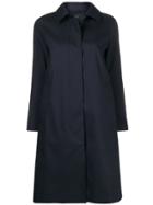 Mackintosh Dunkeld Button Up Coat - Blue