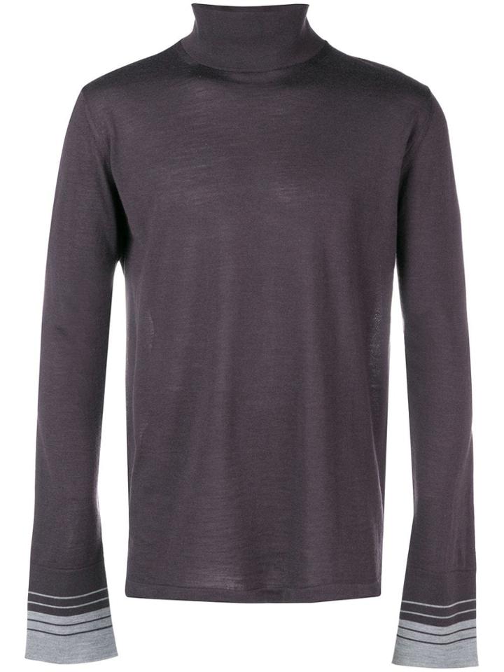 Lanvin Roll Neck Sweater - Pink & Purple