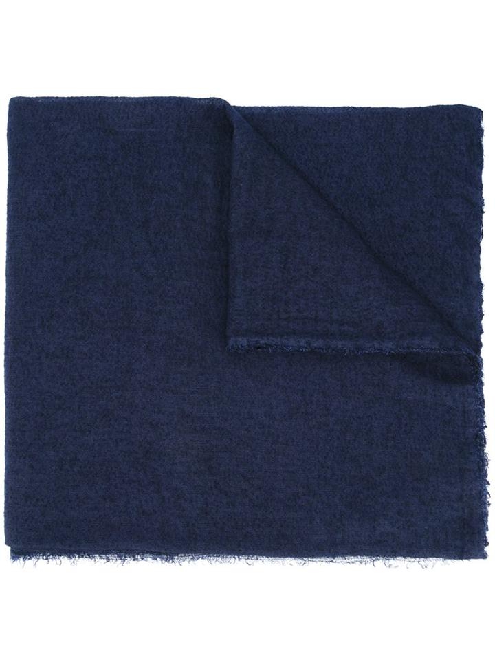 Faliero Sarti Woven Scarf, Women's, Blue, Silk/modal/cashmere
