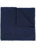 Faliero Sarti Woven Scarf, Women's, Blue, Silk/modal/cashmere