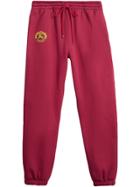 Burberry Archive Logo Jersey Sweatpants - Red