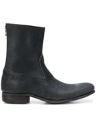 Carpe Diem Rear Zipped Ankle Boots - Black