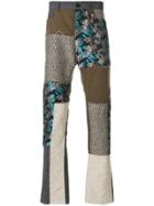 Lanvin Patchwork Slim-fit Trousers - Multicolour