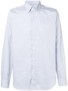 Canali Striped Button Down Shirt - Blue