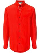 Yohji Yamamoto Vintage Chain Detail Slim Shirt - Red