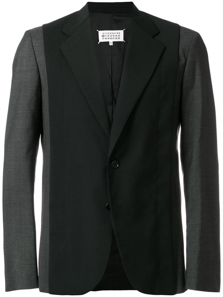 Maison Margiela Contrast Fitted Blazer - Grey