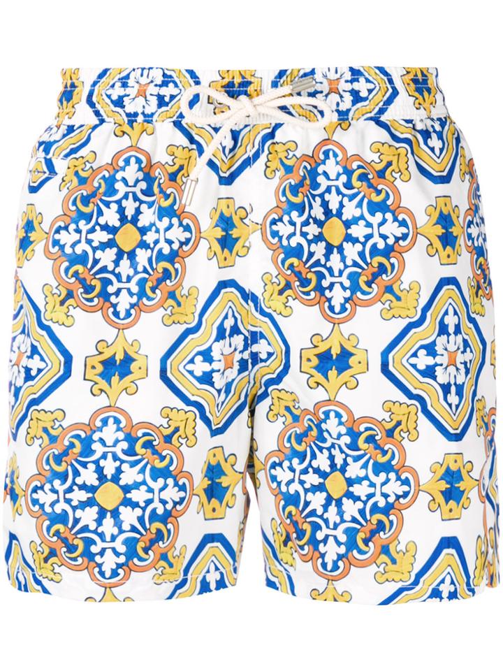 Mc2 Saint Barth 70's Print Swim Shorts - Multicolour