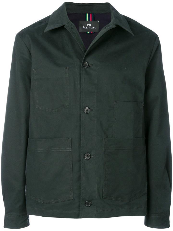 Ps By Paul Smith Shirt-style Jacket - Green