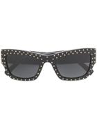 Versace Eyewear Studded Sunglasses - Black
