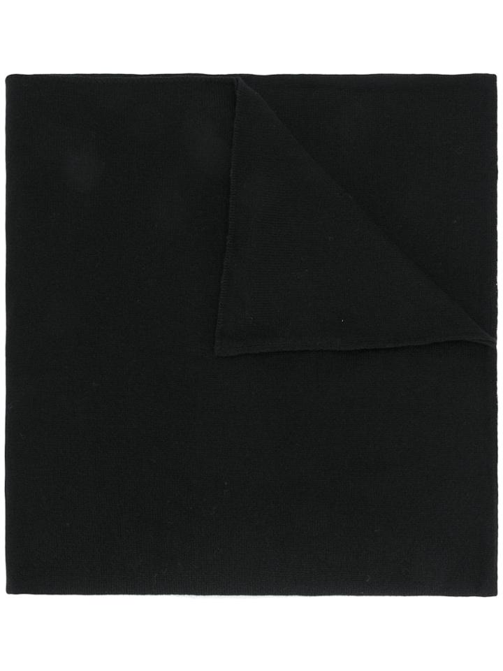 Lamberto Losani Broad Knitted Scarf - Black