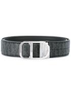 Dior Homme Logo Belt, Men's, Size: 85, Black, Leather/metal
