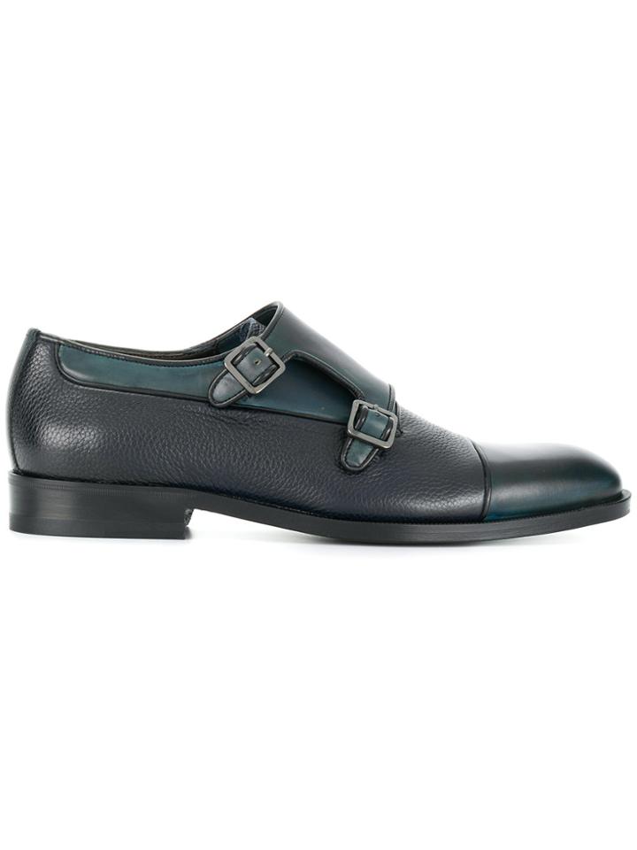 Canali Classic Monk Shoes - Blue