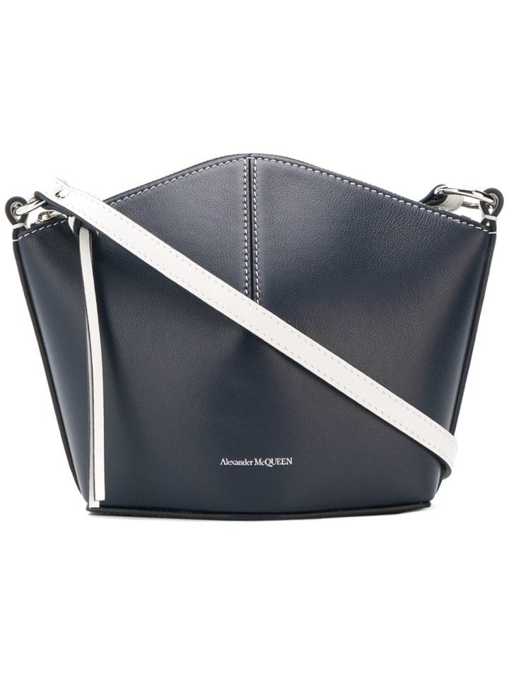 Alexander Mcqueen Trapeze Crossbody Bag - Blue