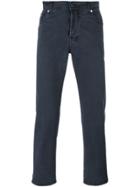 Kiton Slim-fit Trousers - Blue