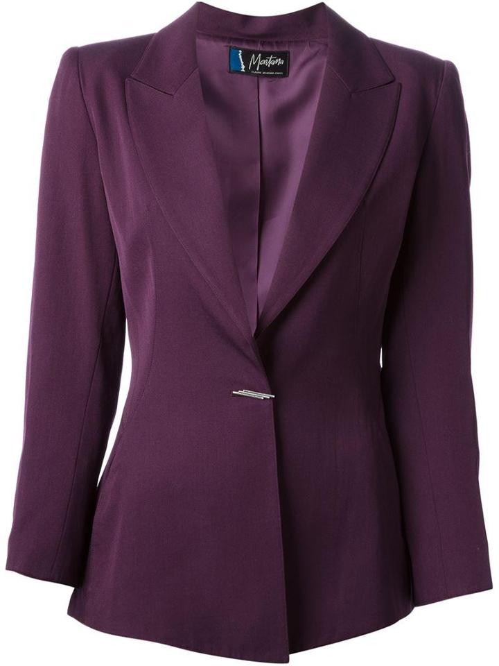 Claude Montana Vintage Pin Button Blazer