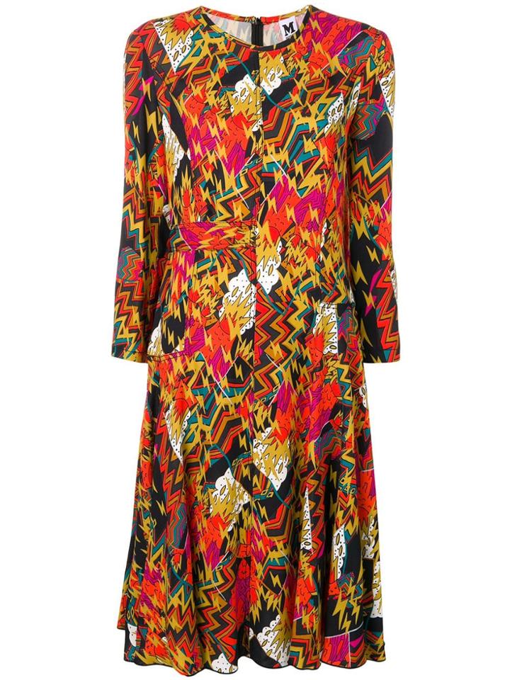 M Missoni Printed Midi Dress - Orange