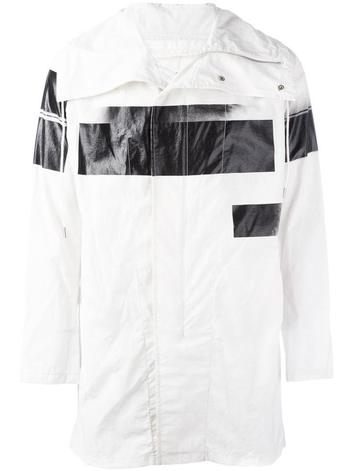Nil0s Printed Raincoat, Men's, Size: 1, White, Cotton/nylon